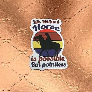 Equestrian Horse Girl Horse Boy Cowboy CowGirl Single Decor Waterproof S…
